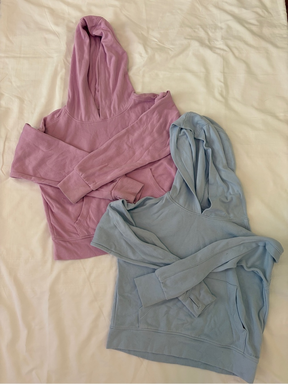 Danskin Hooded Pullover Sweatshirts, Size M girl (lot of 2)